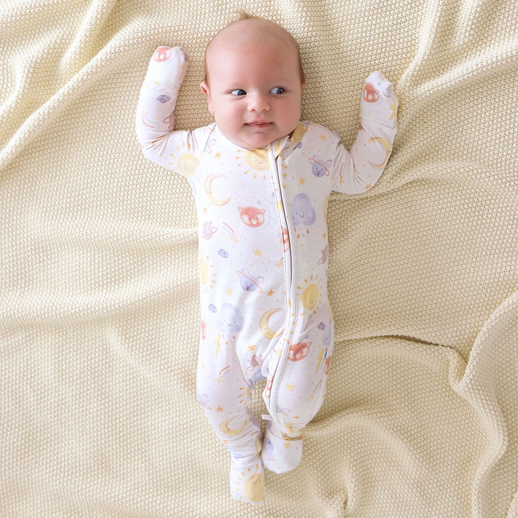 Bamboo Convertible Footie Romper - Braxton (Space) - Image 4