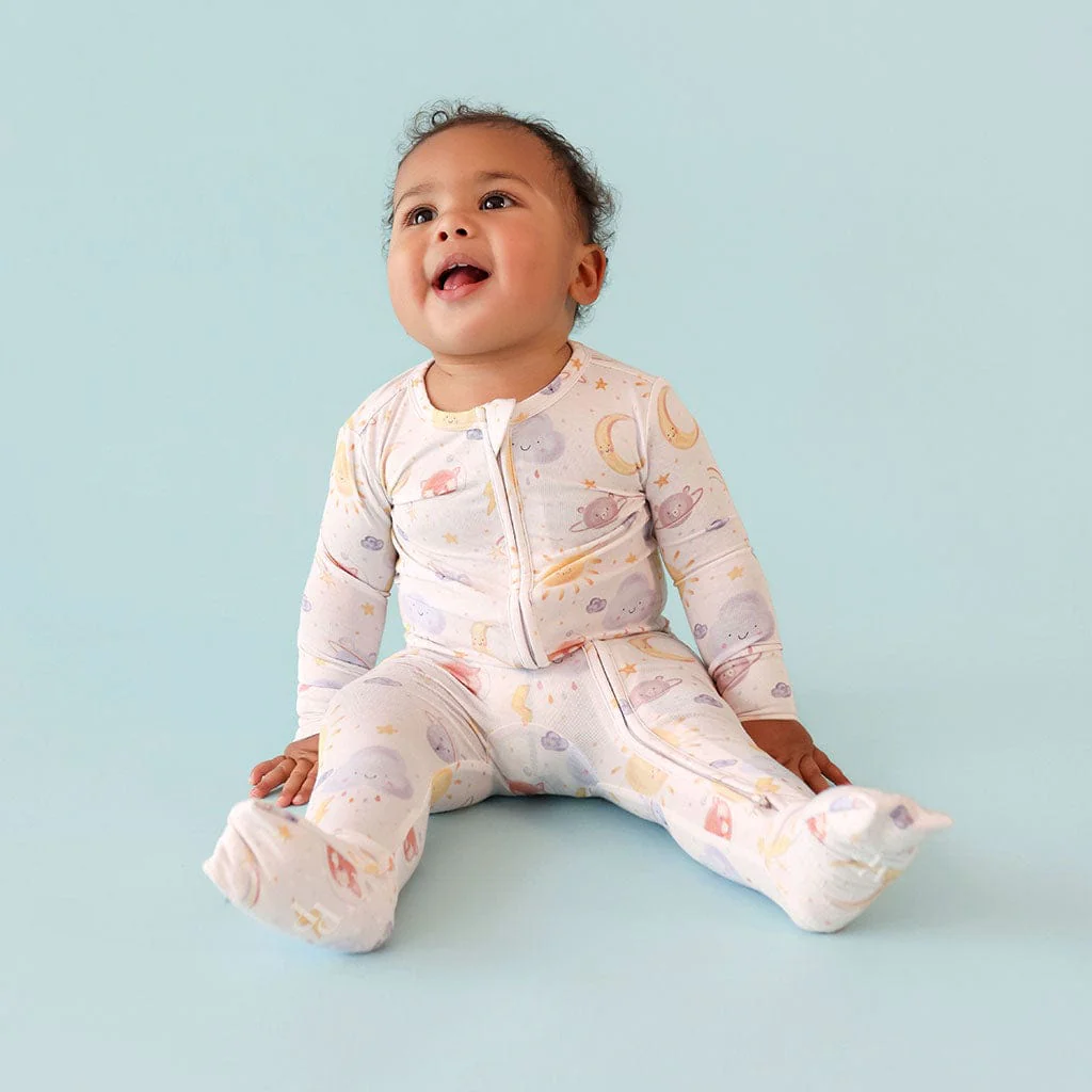 Bamboo Convertible Footie Romper - Braxton (Space) - Image 5