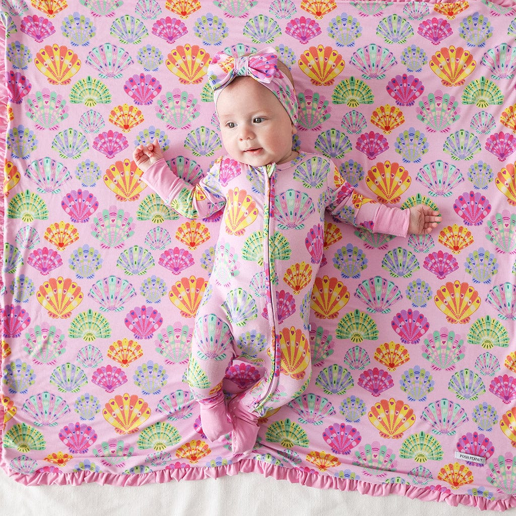 Bamboo Convertible Footie Romper - Catalina (Seashells) - Image 7