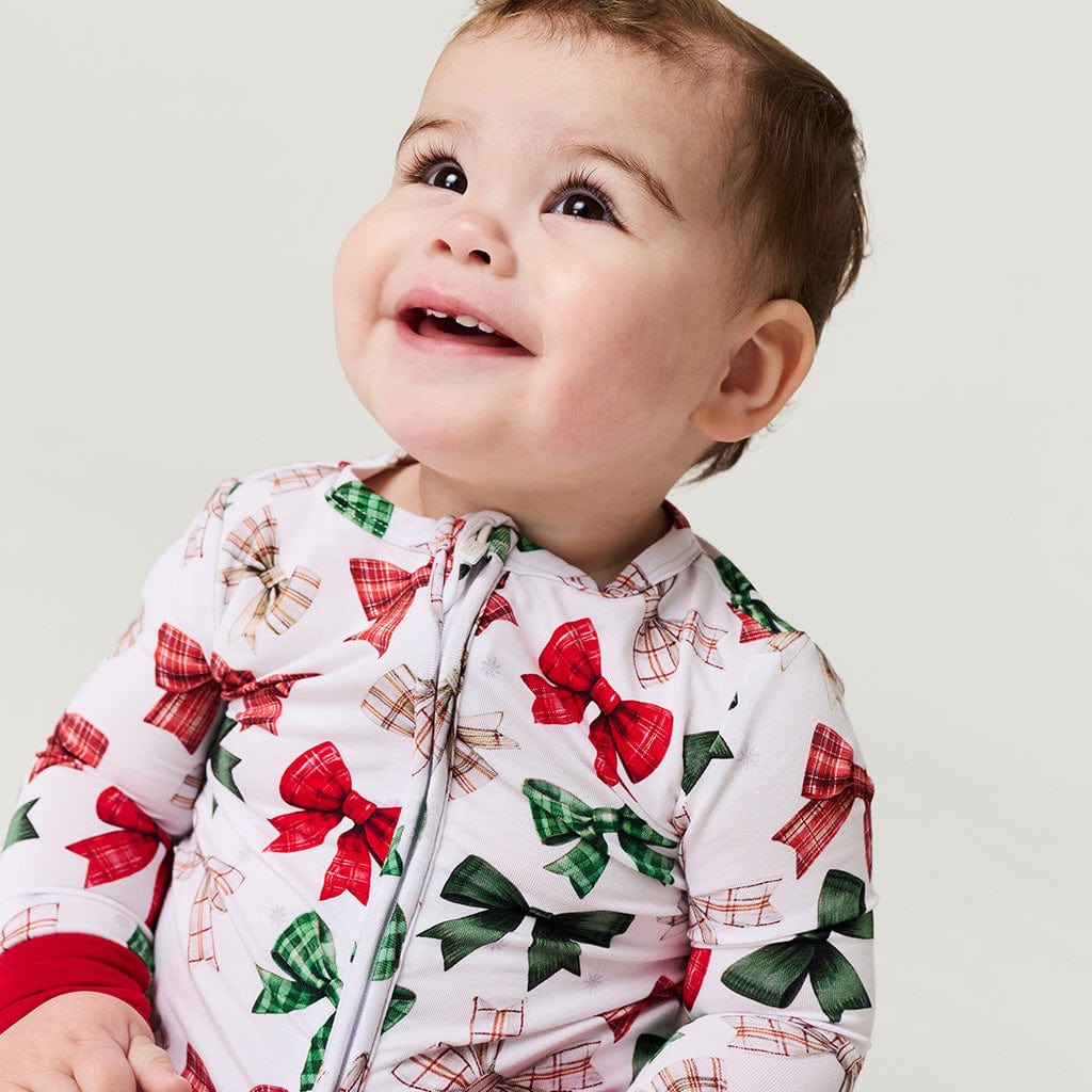 Bamboo Convertible Footie Romper - Christabel (Bows) - Image 2