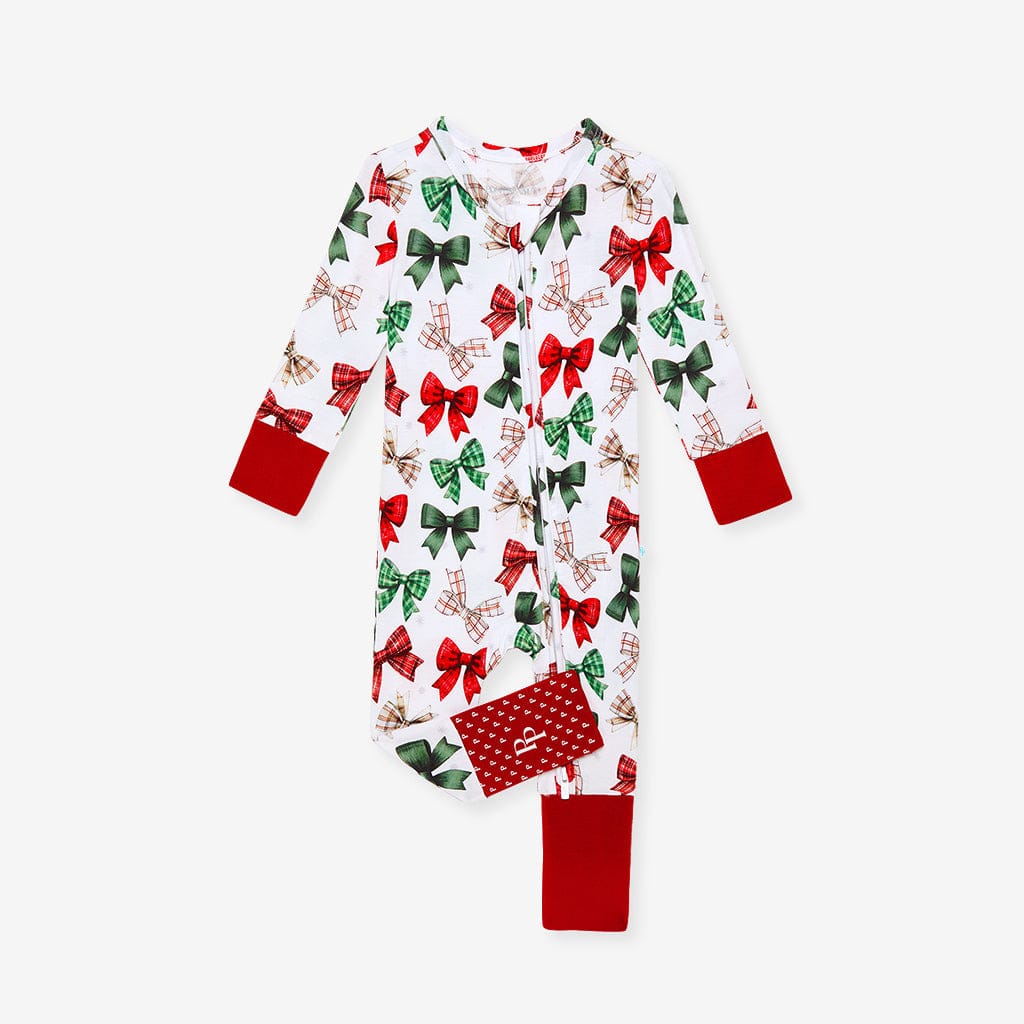 Bamboo Convertible Footie Romper - Christabel (Bows) - Image 3