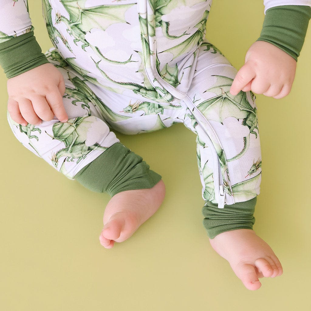 Bamboo Convertible Footie Romper - Devlin (Dragons) - Image 3
