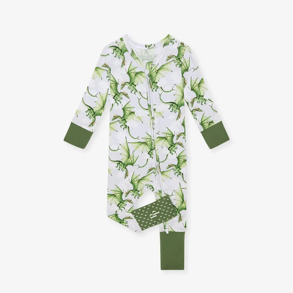Bamboo Convertible Footie Romper - Devlin (Dragons) - Image 6