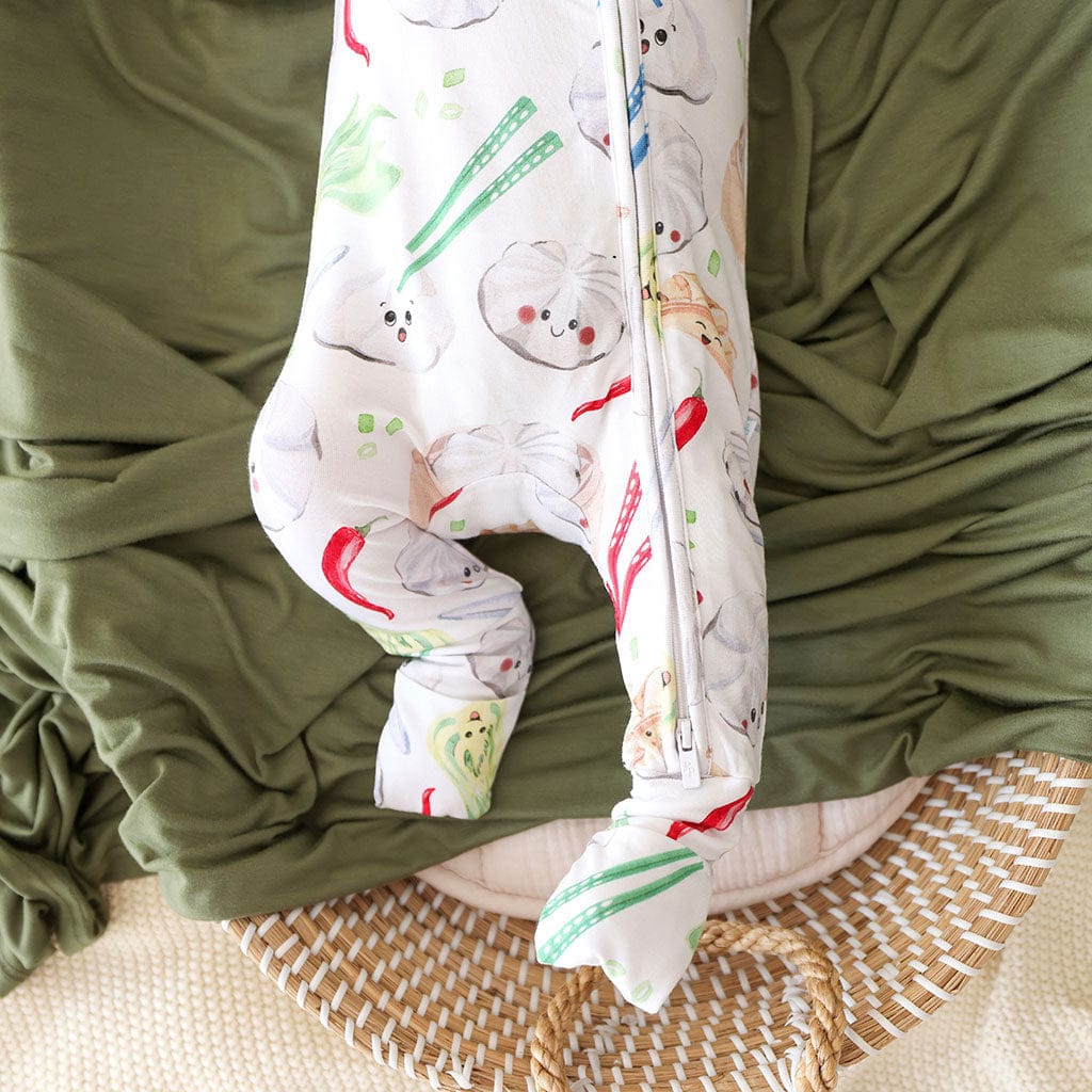 Bamboo Convertible Footie Romper - Dumplings - Image 3