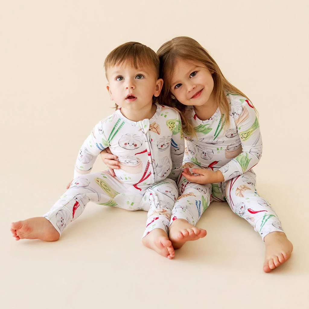 Bamboo Convertible Footie Romper - Dumplings - Image 5