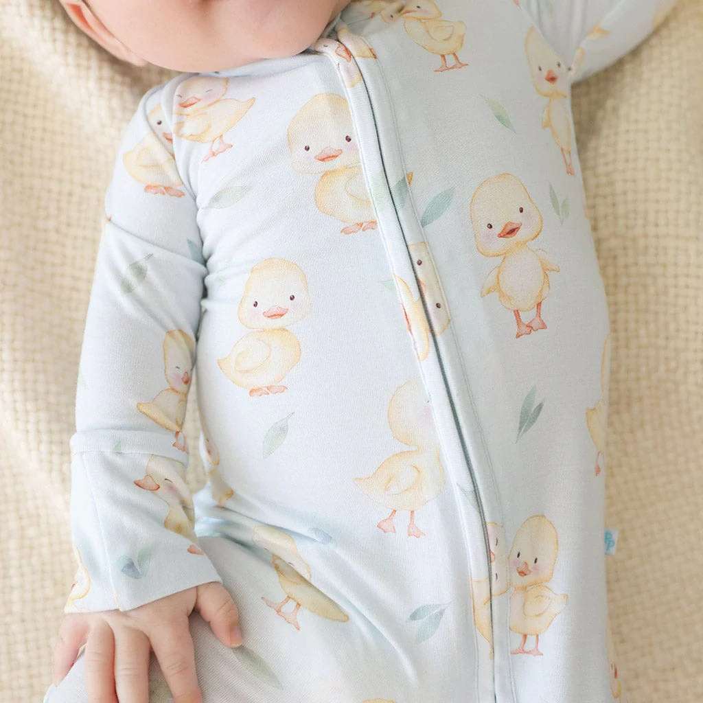 Bamboo Convertible Footie Romper - Edwin (Chicks) - Image 2