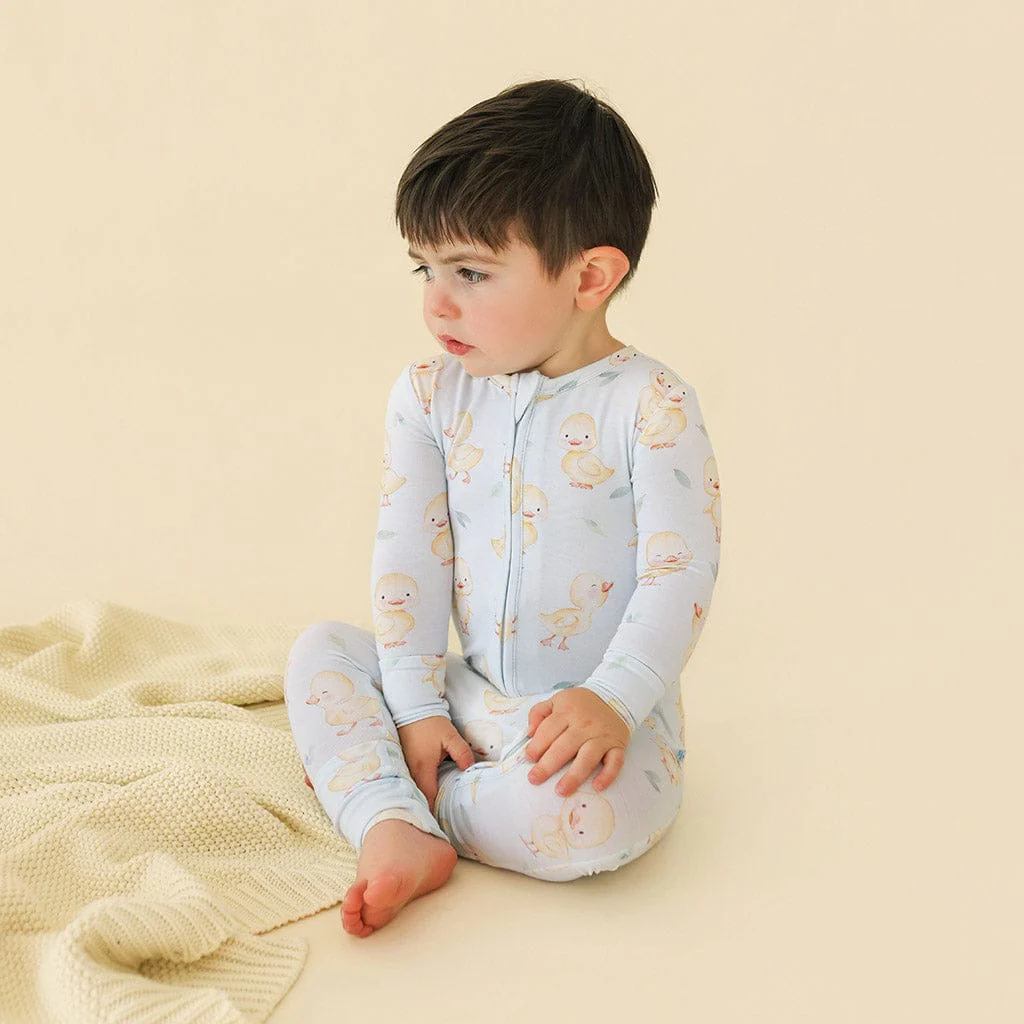 Bamboo Convertible Footie Romper - Edwin (Chicks) - Image 4
