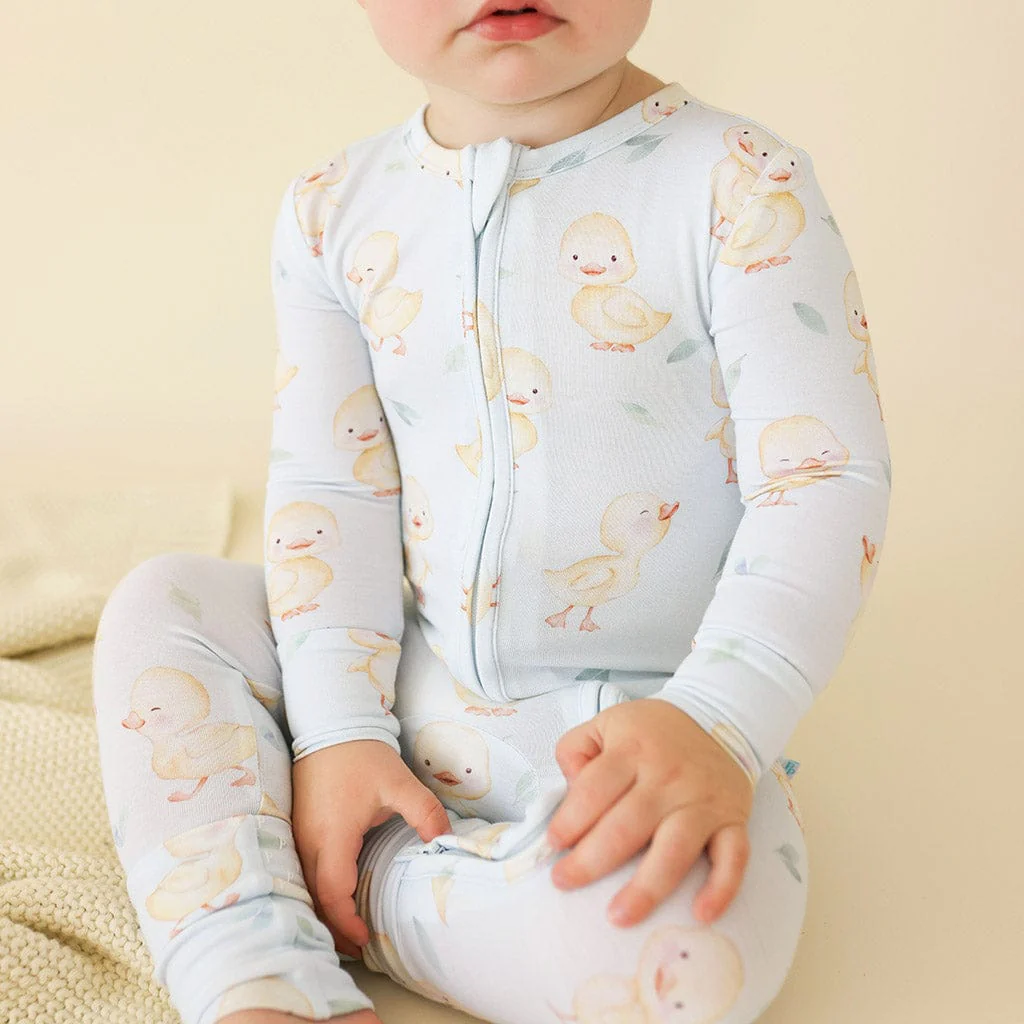 Bamboo Convertible Footie Romper - Edwin (Chicks) - Image 5