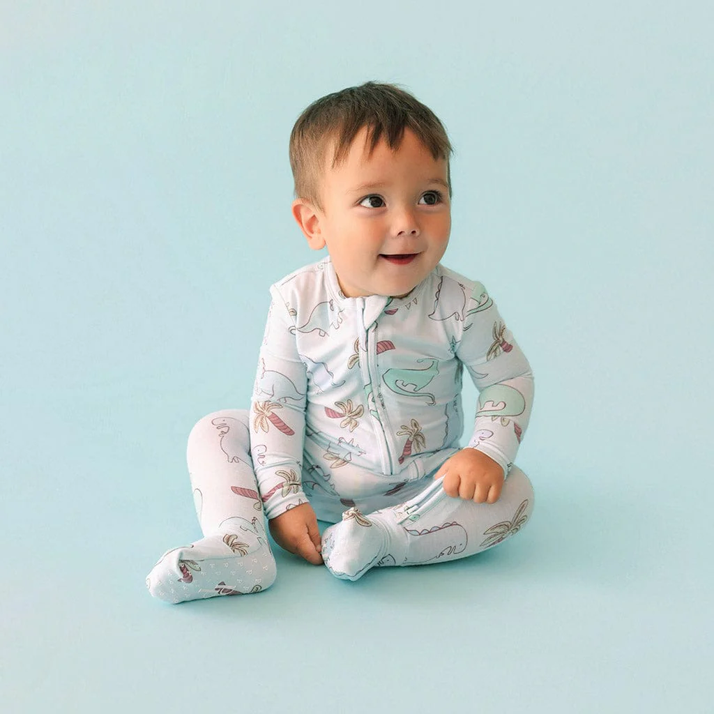 Bamboo Convertible Footie Romper - Eric (Dinosaurs) - Image 4