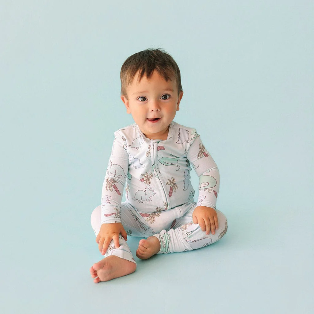 Bamboo Convertible Footie Romper - Eric (Dinosaurs) - Image 5