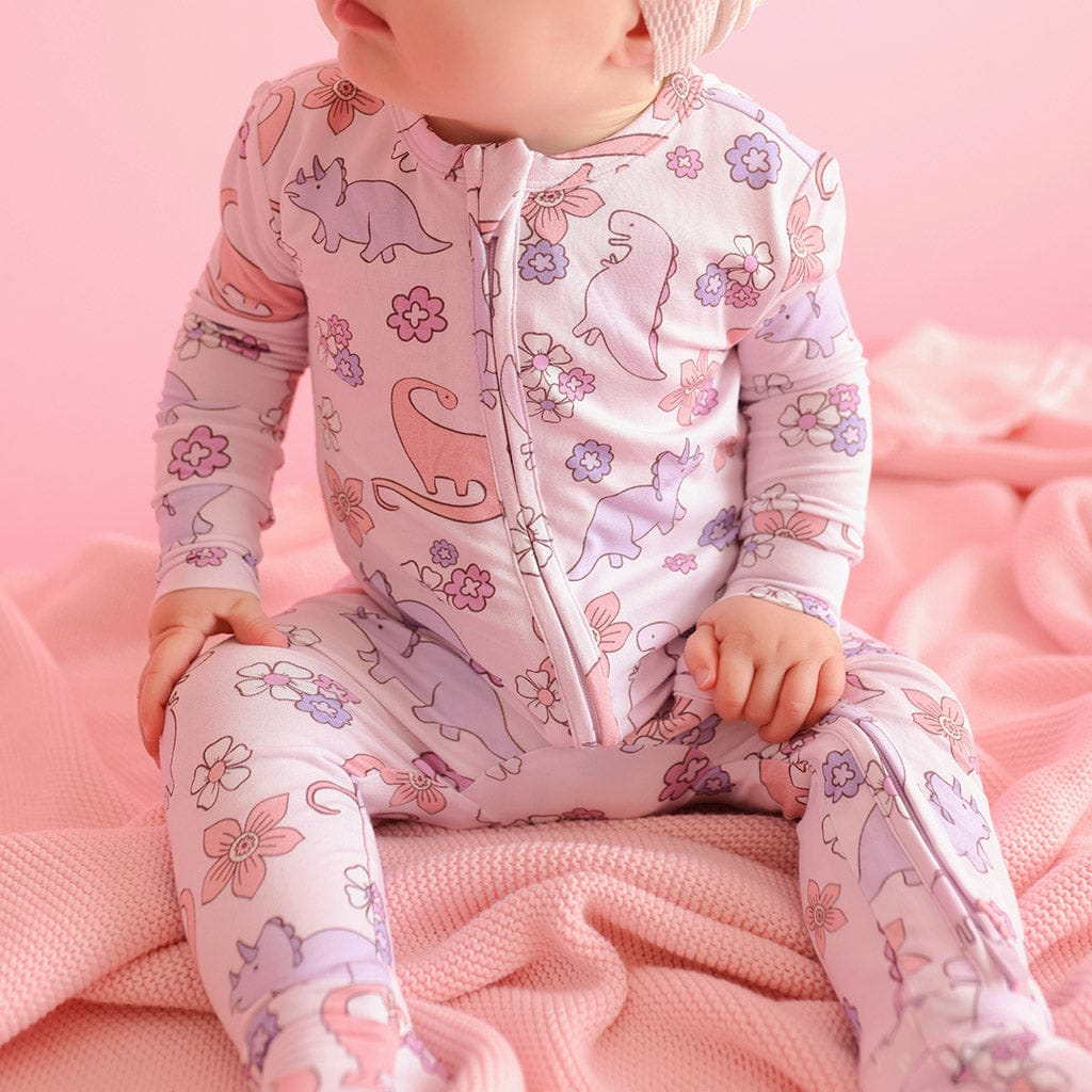 Bamboo Convertible Footie Romper - Erica (Dinosaurs) - Image 2