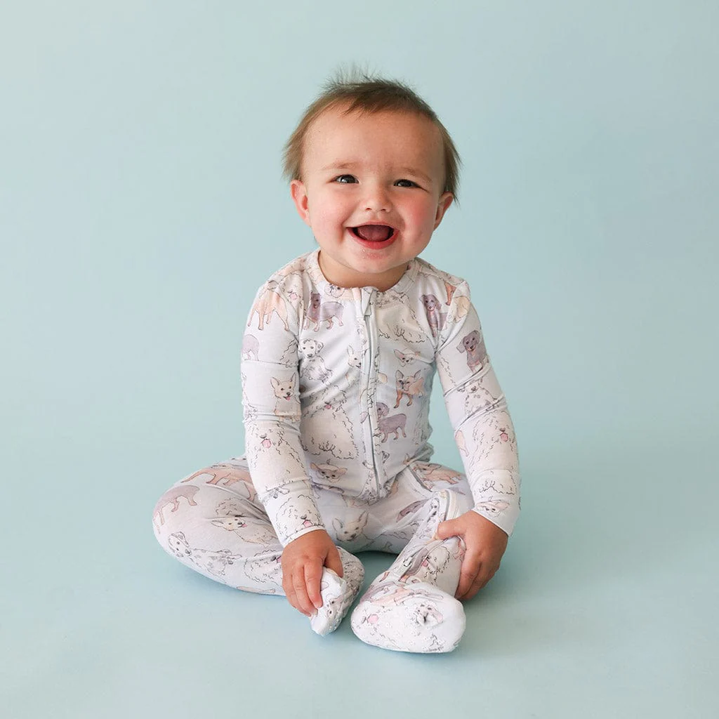 Bamboo Convertible Footie Romper - Gatsby (Dogs) - Image 3