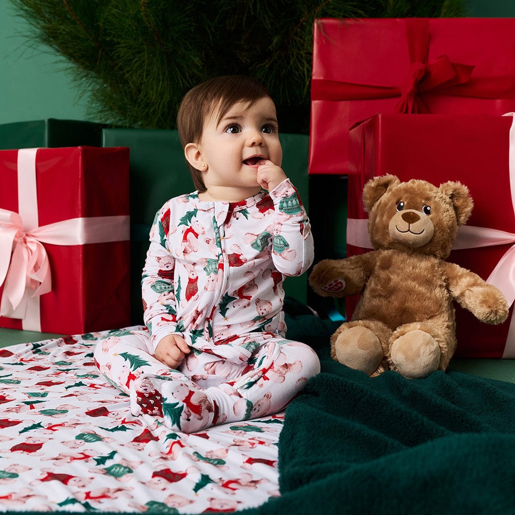 Bamboo Convertible Footie Romper - Lachlan (Teddy Bears) - Image 3