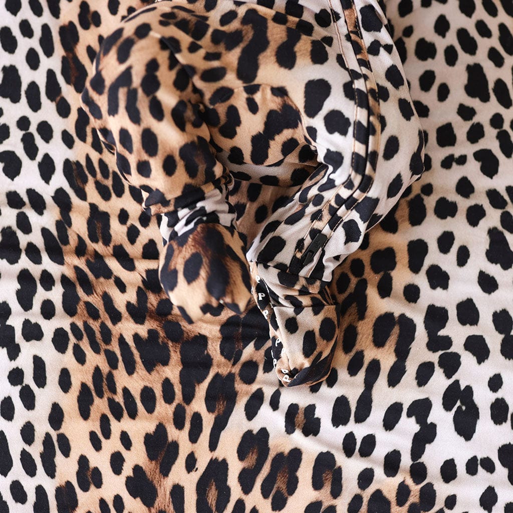 Bamboo Convertible Footie Romper - Loretta Leopard - Image 3