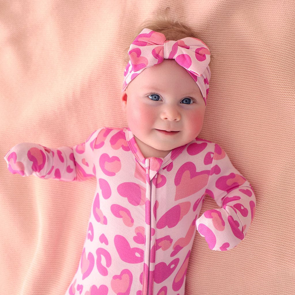 Bamboo Convertible Footie Romper - Love Leopard - Image 3