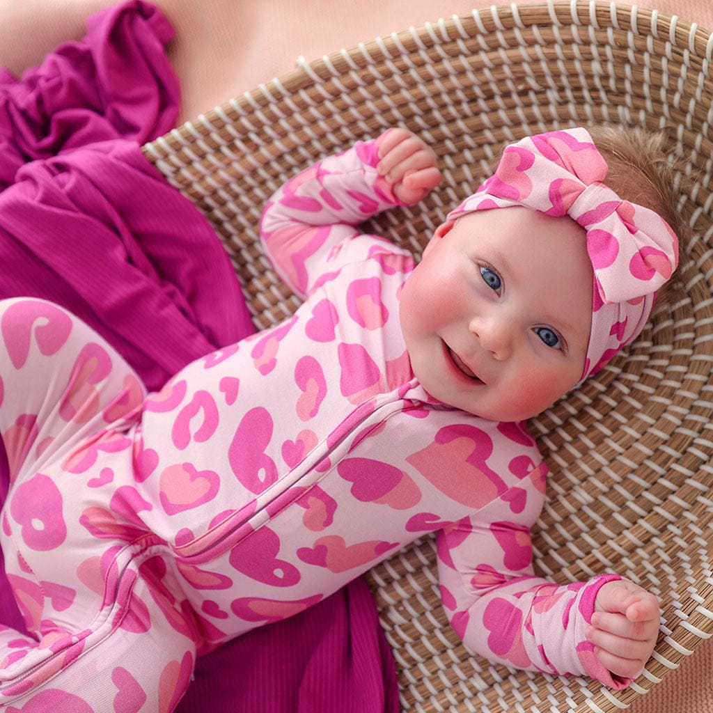 Bamboo Convertible Footie Romper - Love Leopard - Image 5