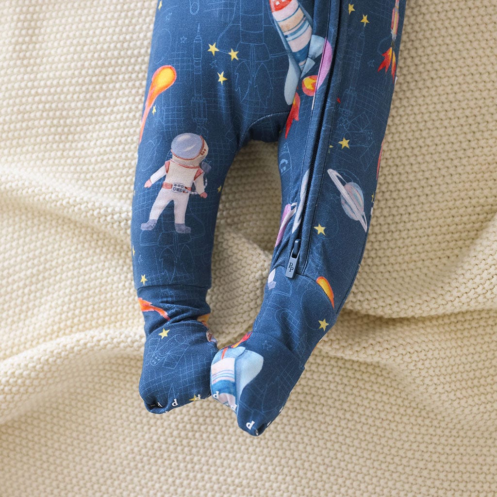 Bamboo Convertible Footie Romper - Odyssey (Space) - Image 3