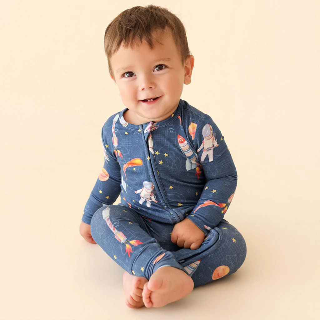 Bamboo Convertible Footie Romper - Odyssey (Space) - Image 5