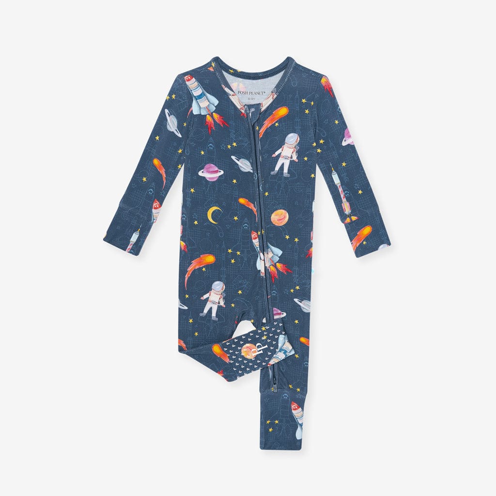 Bamboo Convertible Footie Romper - Odyssey (Space) - Image 6