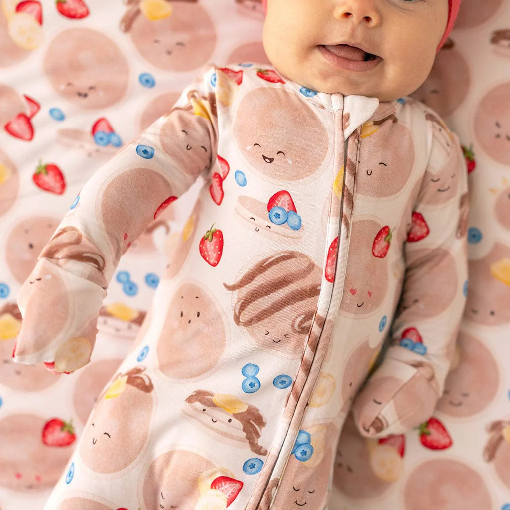 Bamboo Convertible Footie Romper - Pancakes - Image 2