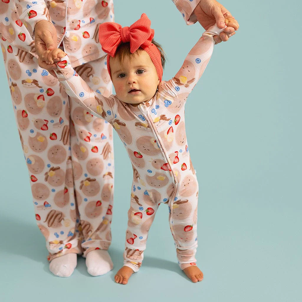 Bamboo Convertible Footie Romper - Pancakes - Image 4