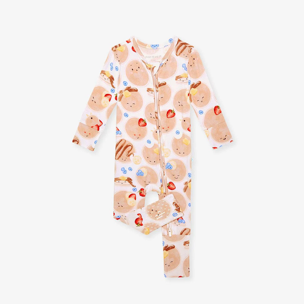 Bamboo Convertible Footie Romper - Pancakes - Image 5