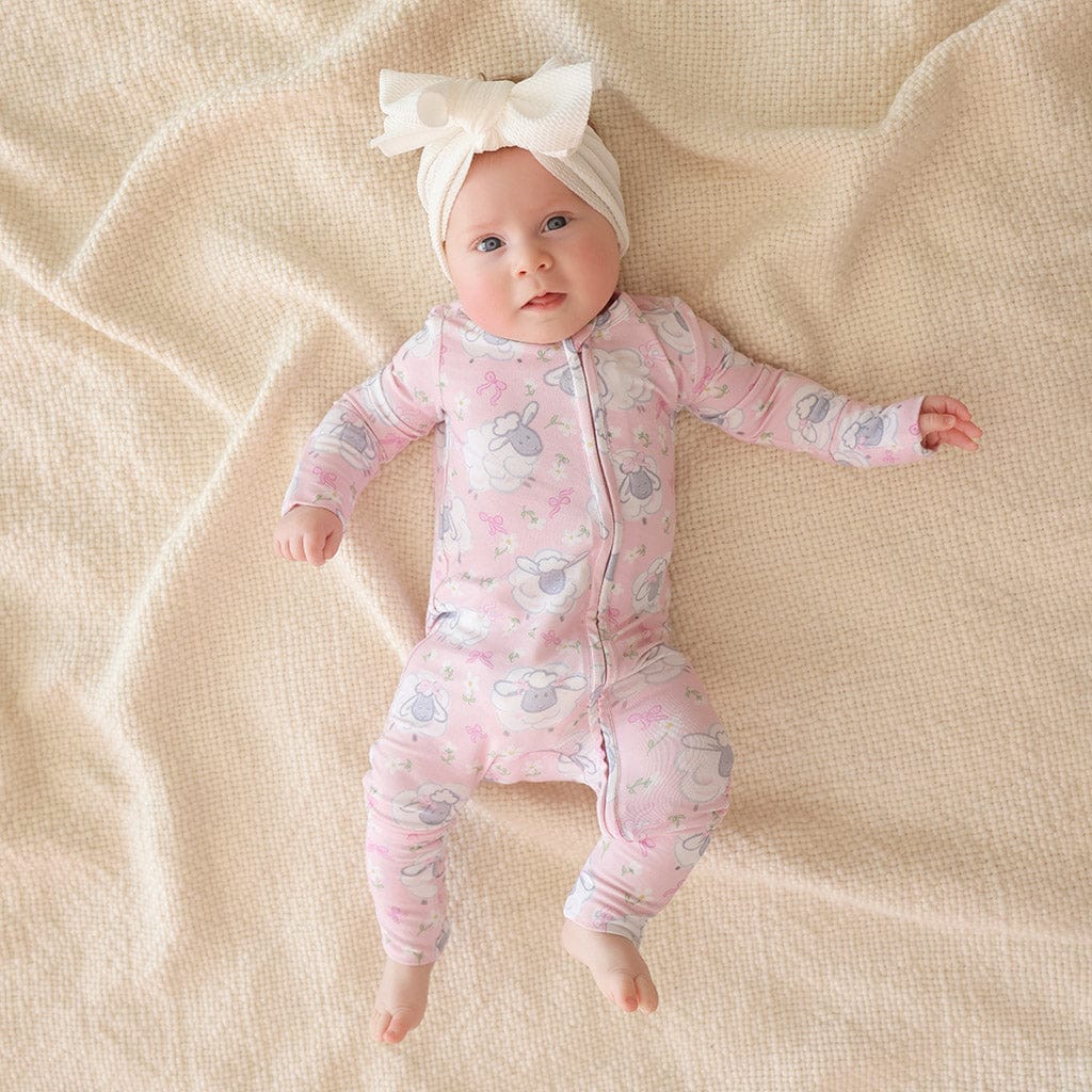 Bamboo Convertible Footie Romper - Paula (Sheep)
