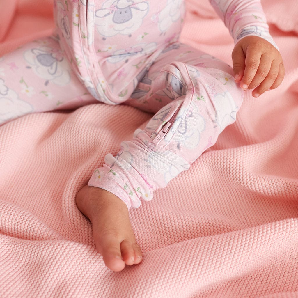 Bamboo Convertible Footie Romper - Paula (Sheep) - Image 5