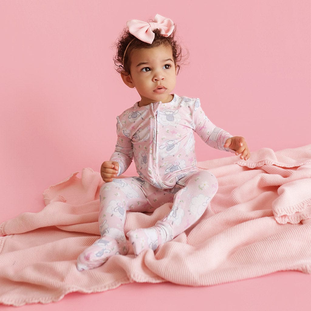 Bamboo Convertible Footie Romper - Paula (Sheep) - Image 6