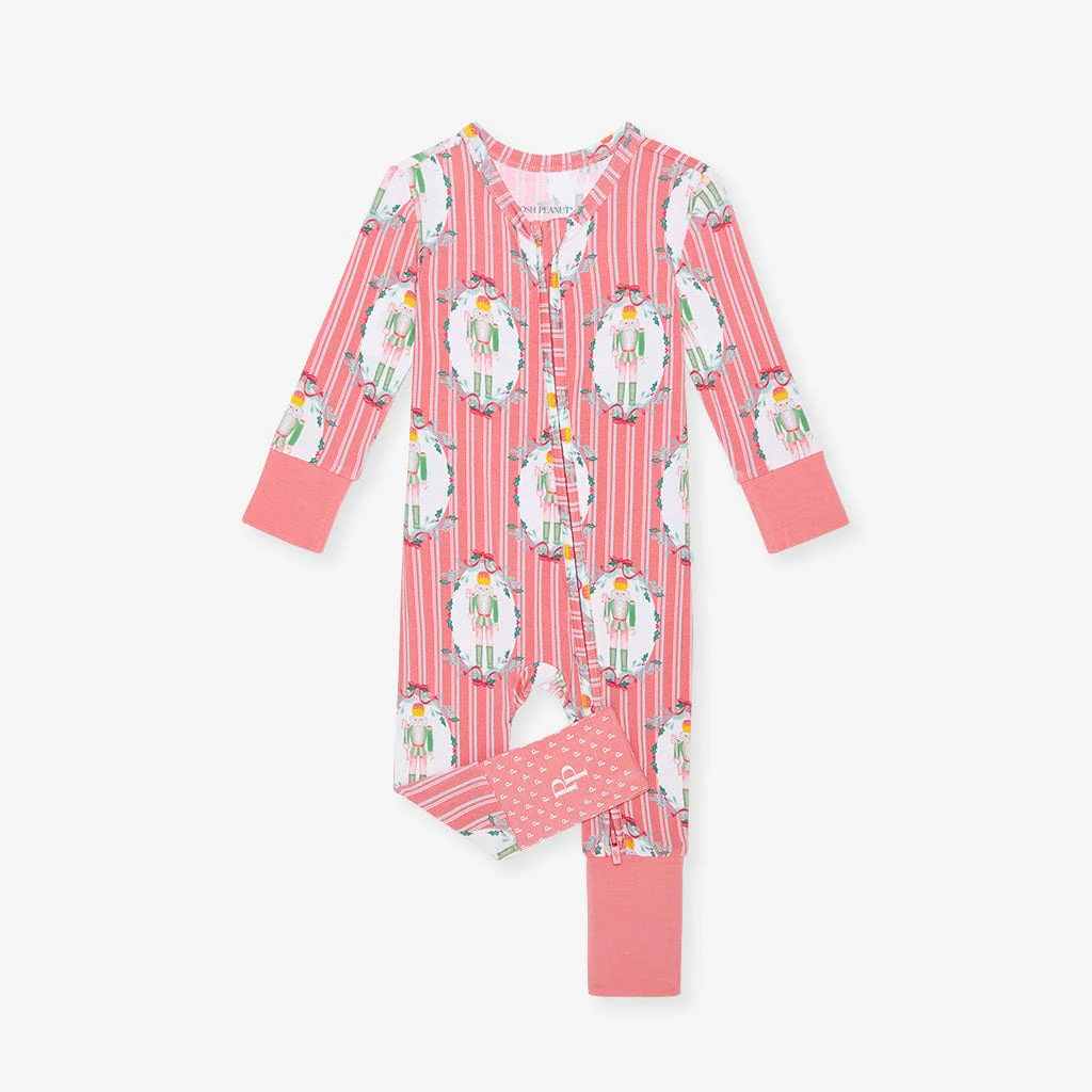 Bamboo Convertible Footie Romper - Sable (Nutcracker) - Image 3