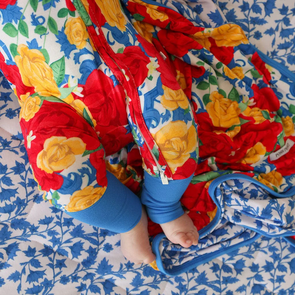 Bamboo Convertible Footie Romper - Valentina (Floral) - Image 3