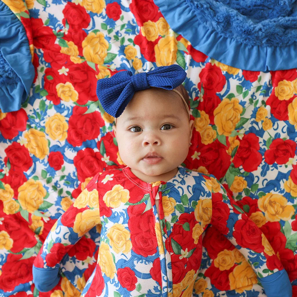 Bamboo Convertible Footie Romper - Valentina (Floral) - Image 4