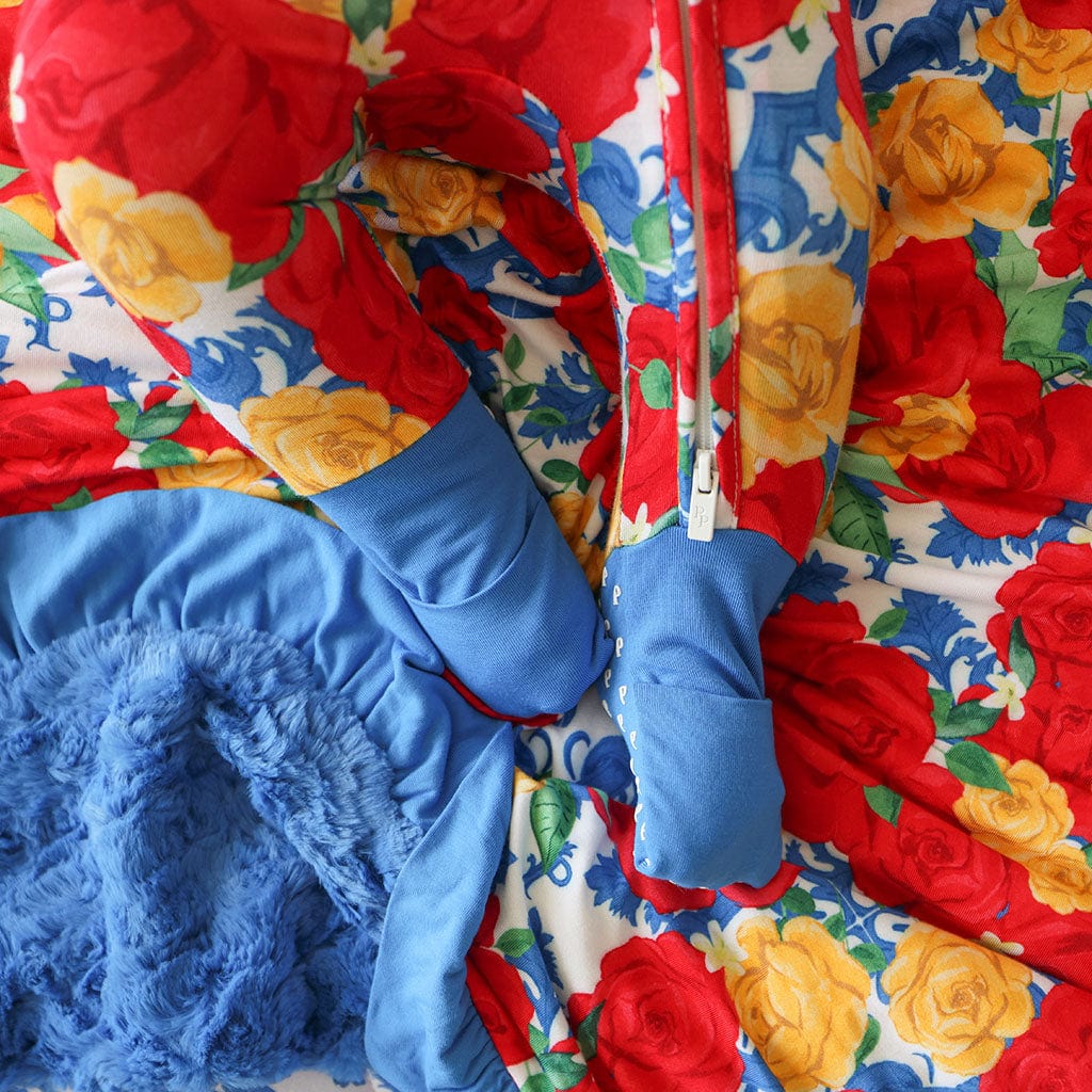 Bamboo Convertible Footie Romper - Valentina (Floral) - Image 5