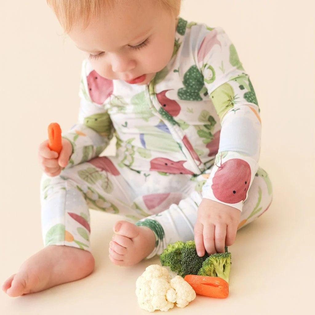 Bamboo Convertible Footie Romper - Vernon (Veggies) - Image 2