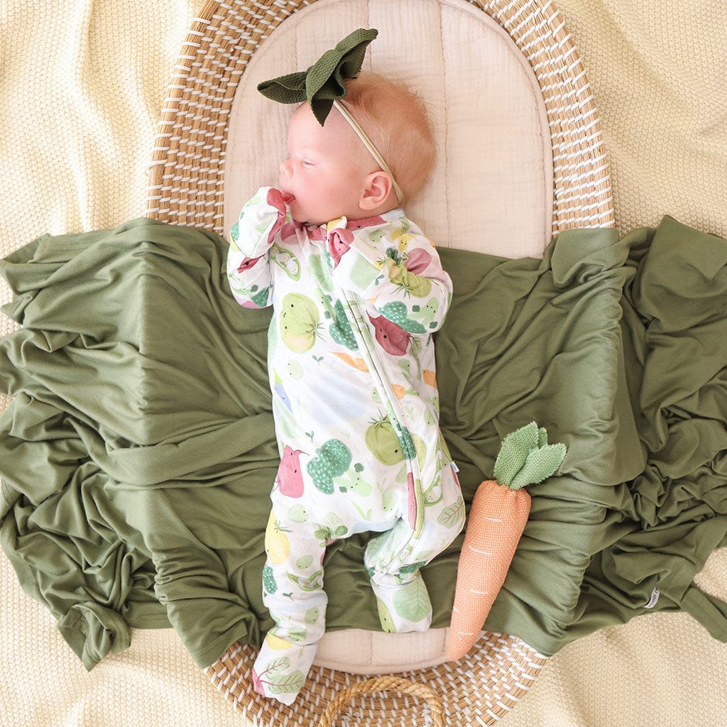 Bamboo Convertible Footie Romper - Vernon (Veggies) - Image 3