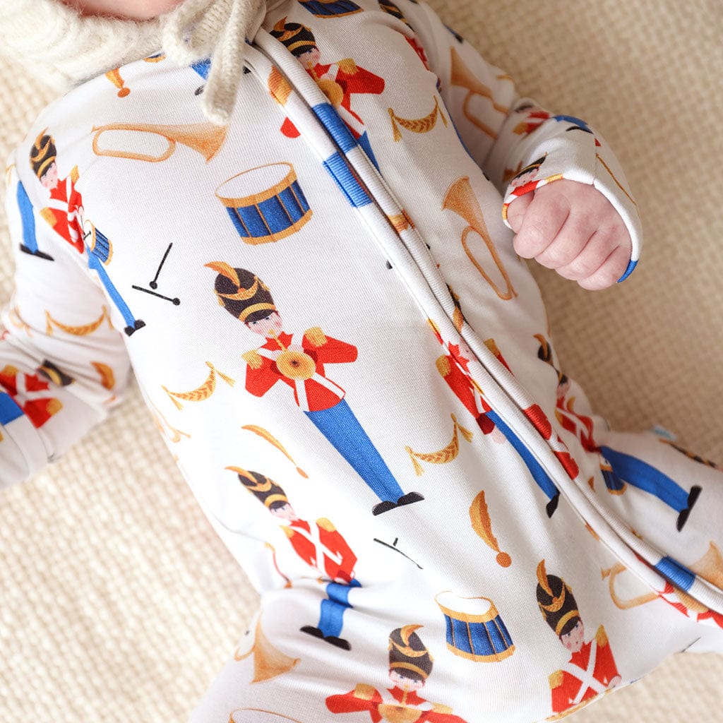 Bamboo Footie with 2-Way Zipper - Bastian (Nutcracker) - Image 2
