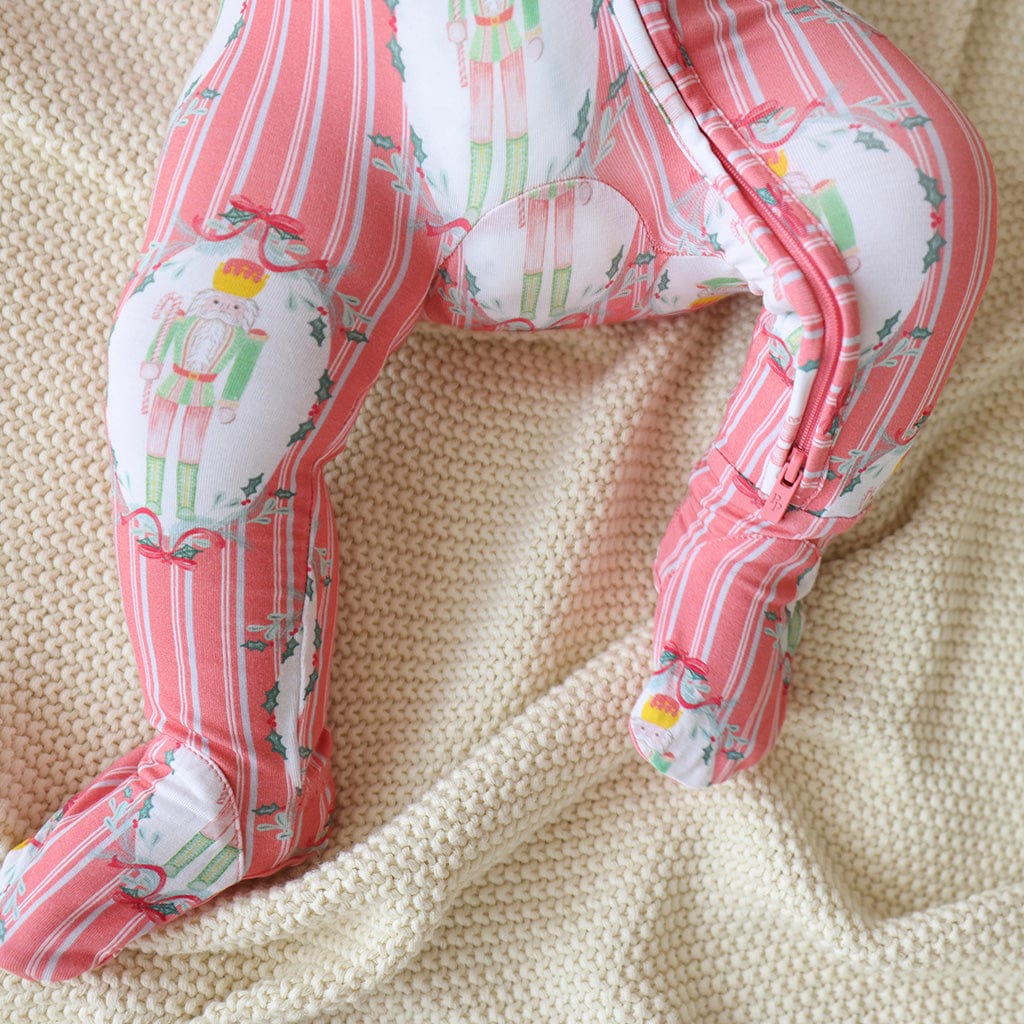 Bamboo Footie with 2-Way Zipper - Sable (Nutcracker) - Image 3