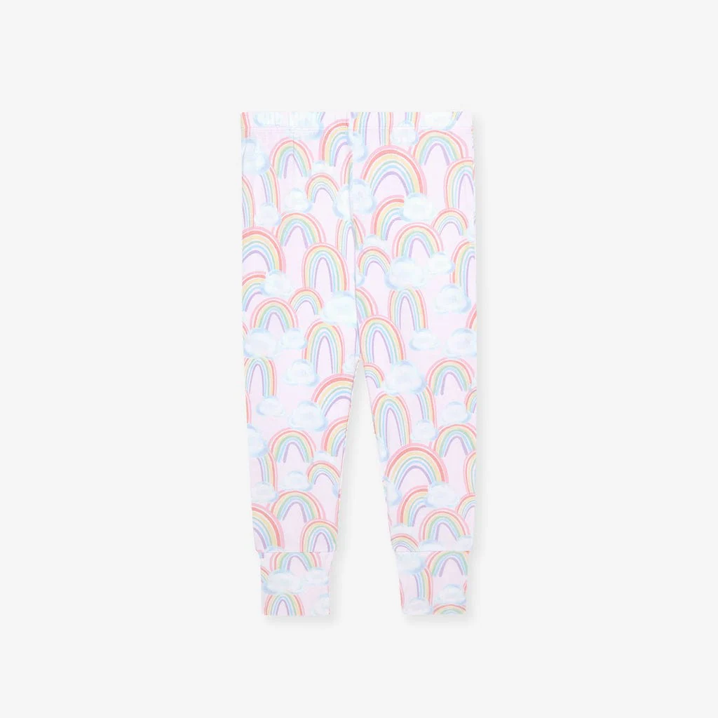 Bamboo Long Sleeve Pajama Set - April (Rainbows) - Image 4