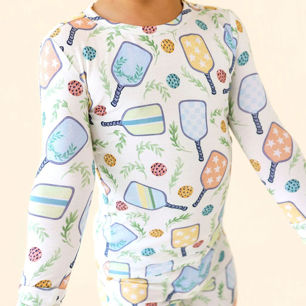 Bamboo Long Sleeve Pajama Set - Billie (Pickleball) - Image 2