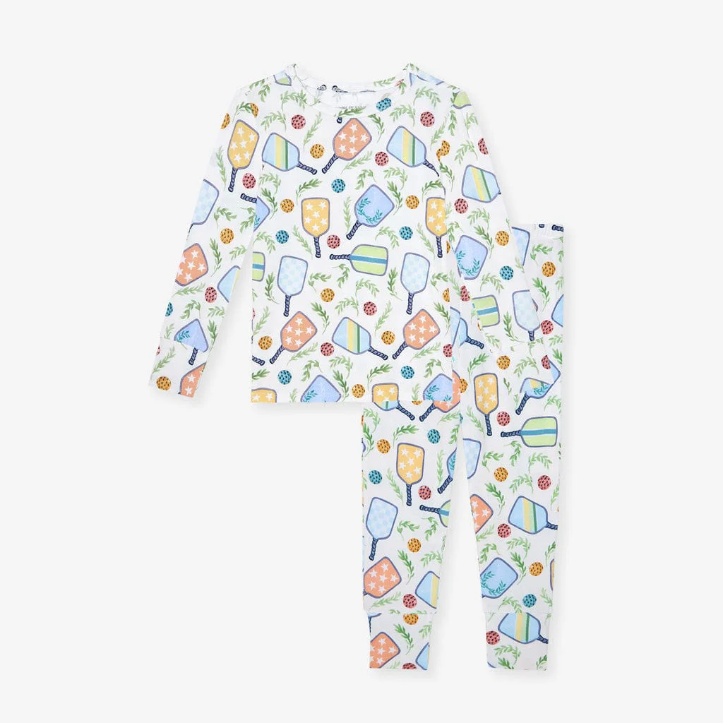 Bamboo Long Sleeve Pajama Set - Billie (Pickleball) - Image 4