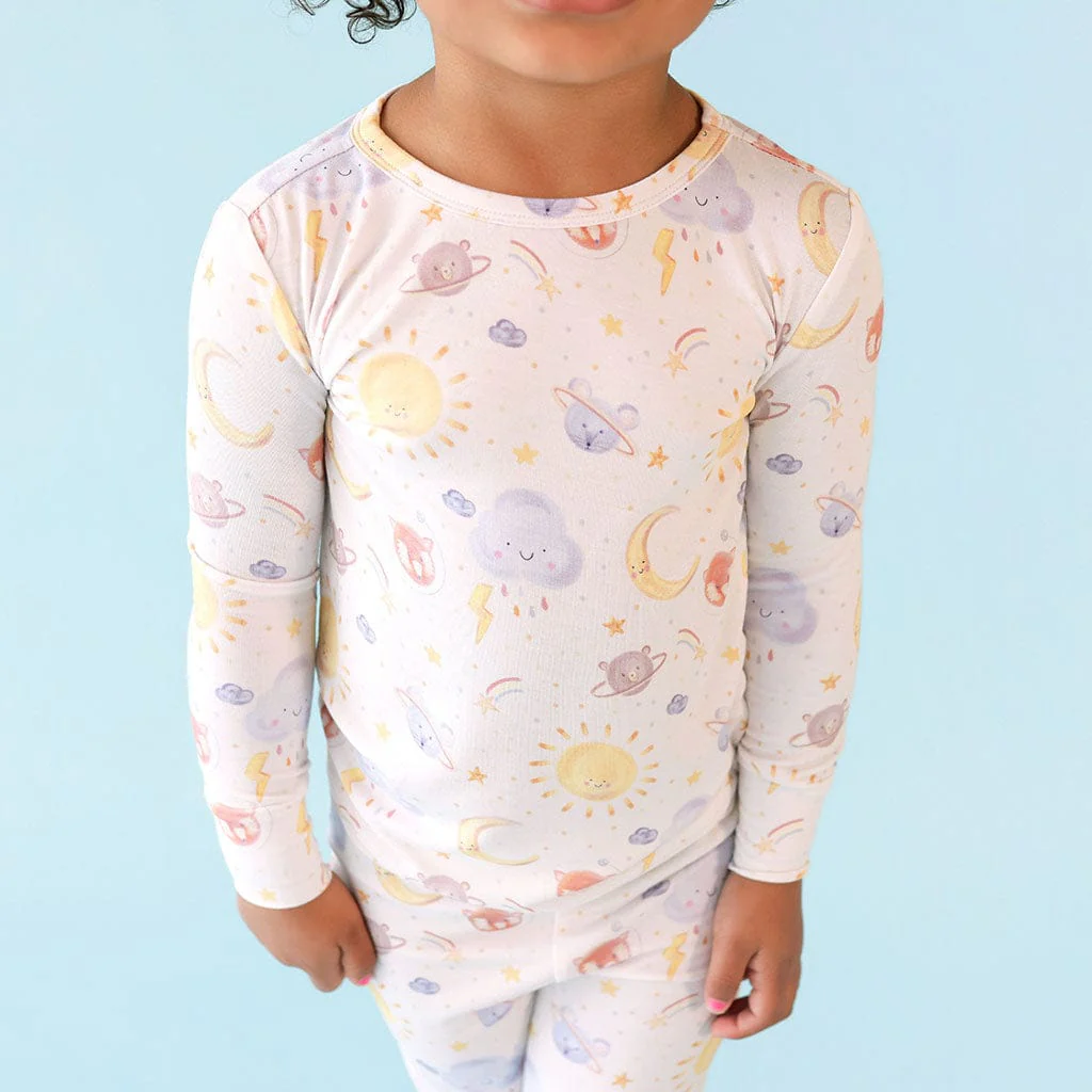 Bamboo Long Sleeve Pajama Set - Braxton (Space) - Image 2