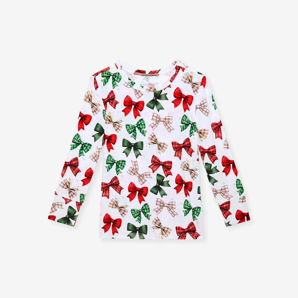 Bamboo Long Sleeve Pajama Set - Christabel (Bows) - Image 4