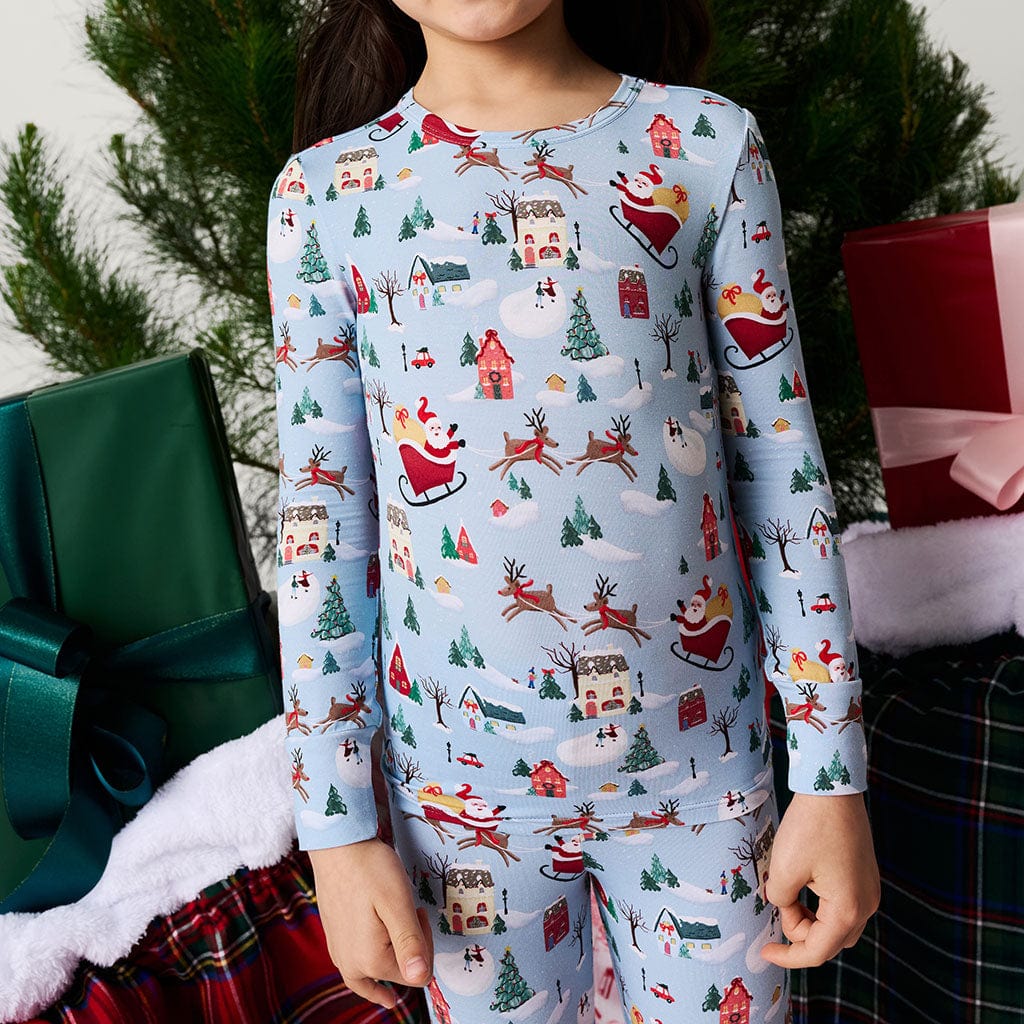 Bamboo Long Sleeve Pajama Set - Christmasville - Image 2
