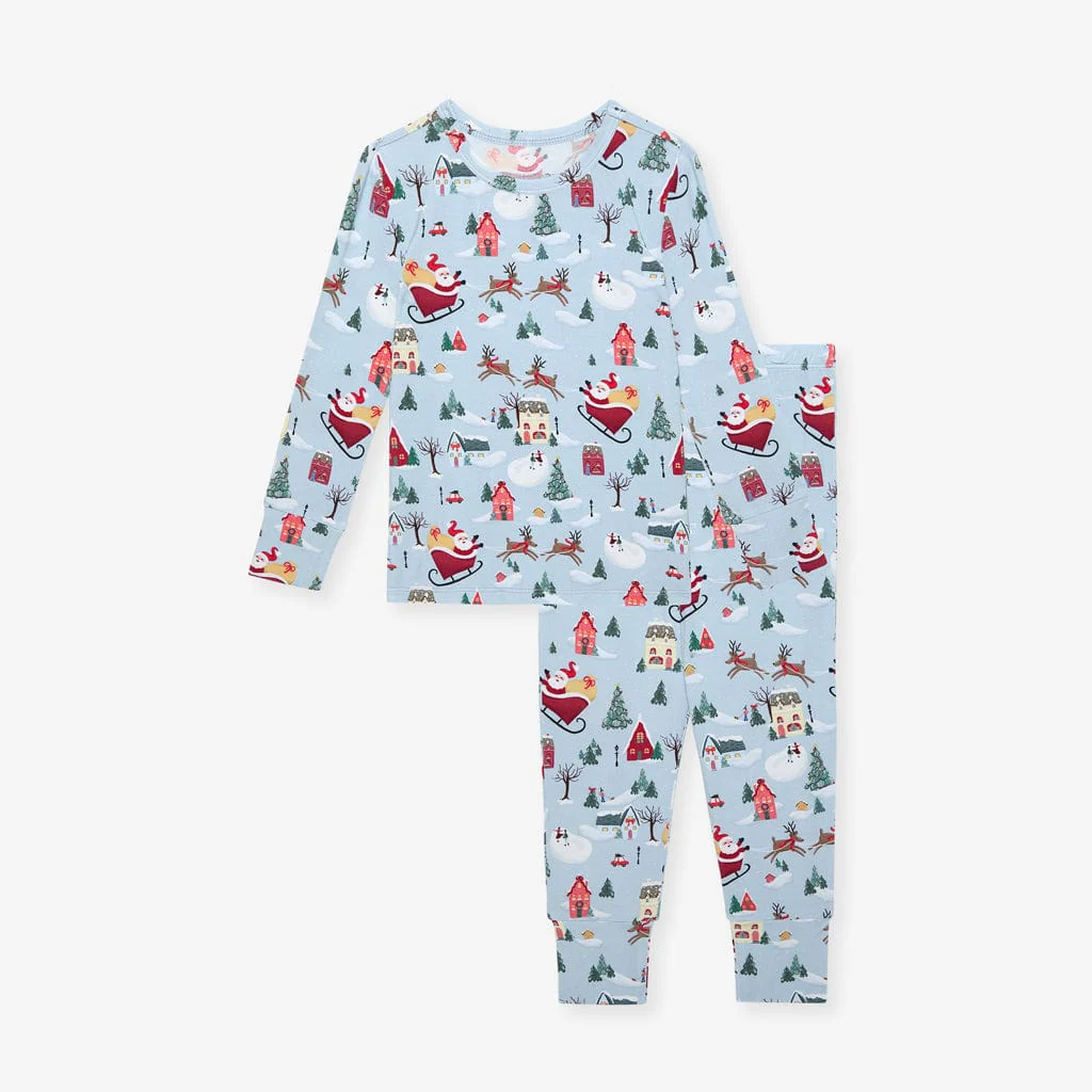 Bamboo Long Sleeve Pajama Set - Christmasville - Image 4