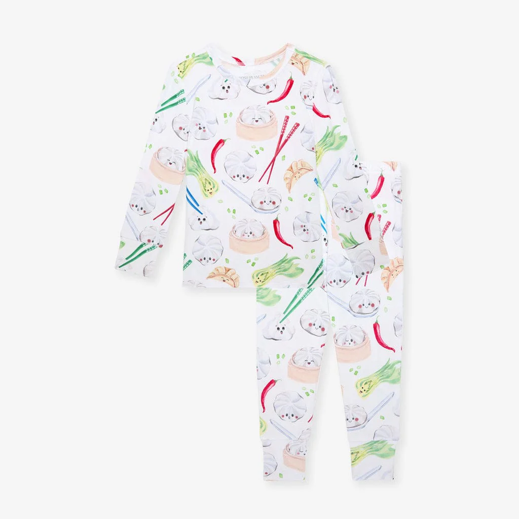 Bamboo Long Sleeve Pajama Set - Dumplings - Image 4