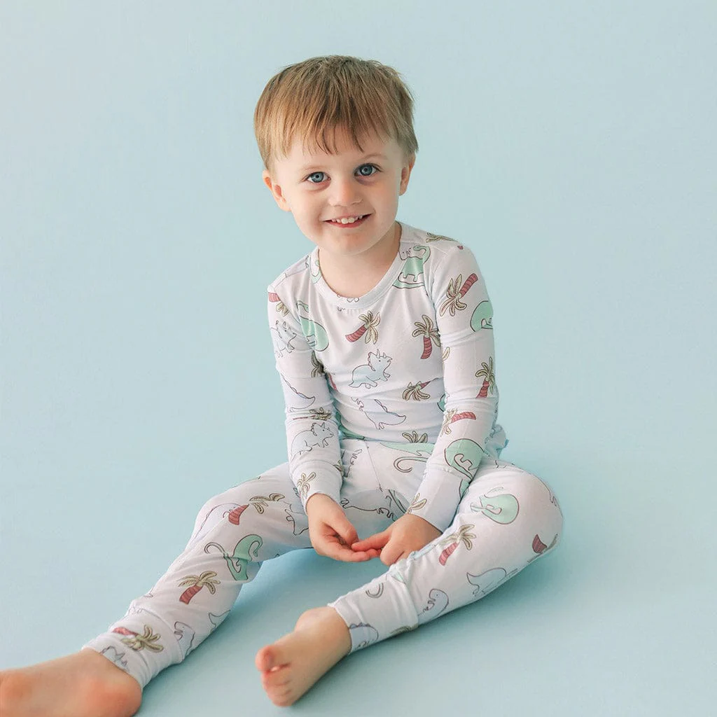 Bamboo Long Sleeve Pajama Set - Eric (Dinosaurs) - Image 3