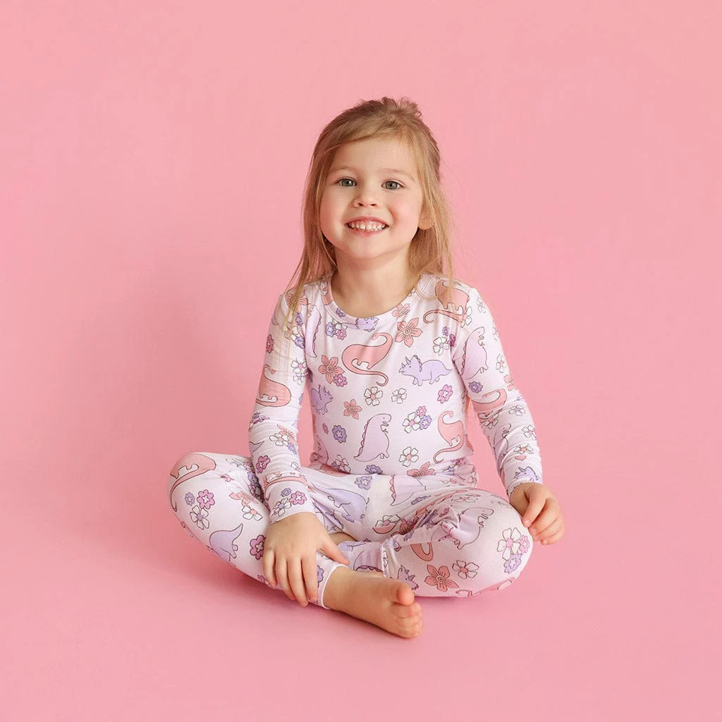 Bamboo Long Sleeve Pajama Set - Erica (Dinosaurs) - Image 3