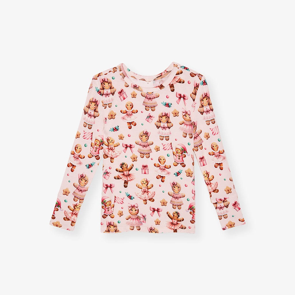 Bamboo Long Sleeve Pajama Set - Ginger Posh (Gingerbread Cookies) - Image 3