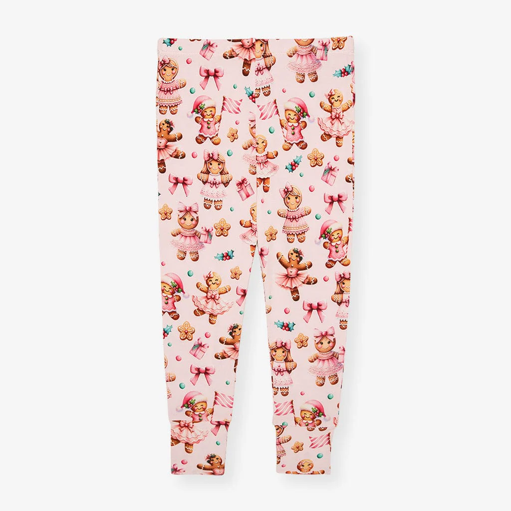 Bamboo Long Sleeve Pajama Set - Ginger Posh (Gingerbread Cookies) - Image 4