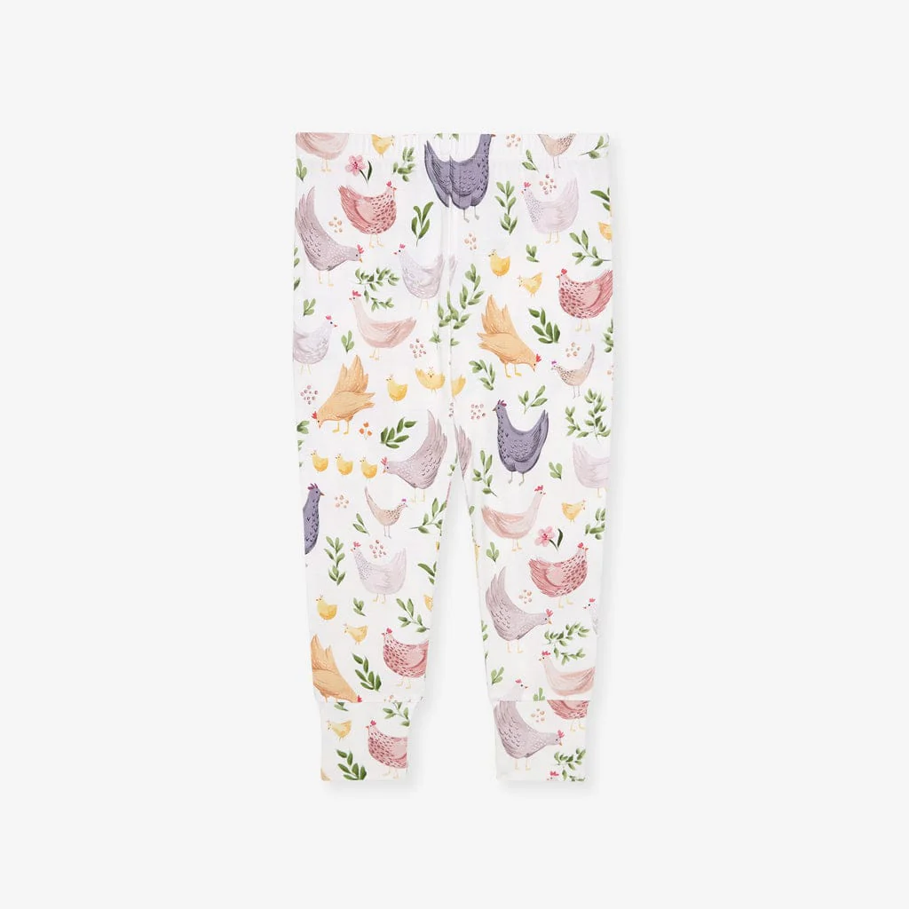 Bamboo Long Sleeve Pajama Set - Jo (Chickens) - Image 5